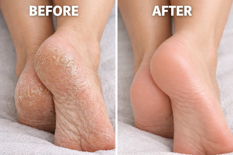 Derm 42 before and after on cracked heels