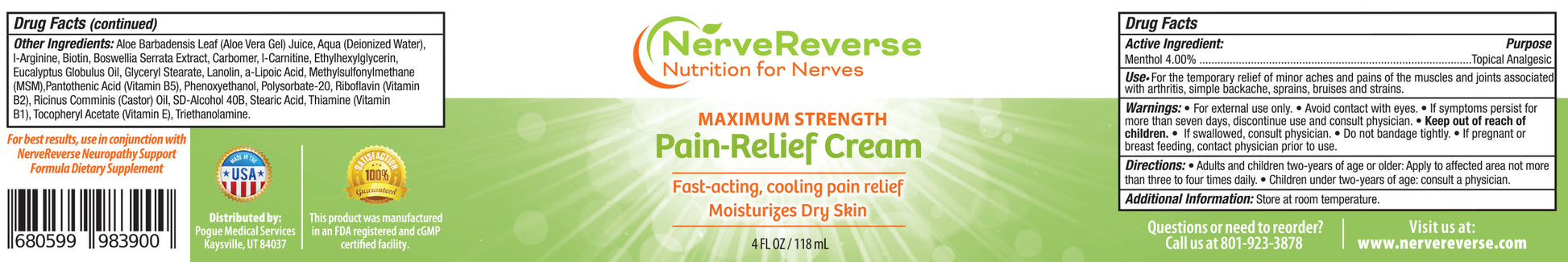 NerveReverse Pain Relief Cream