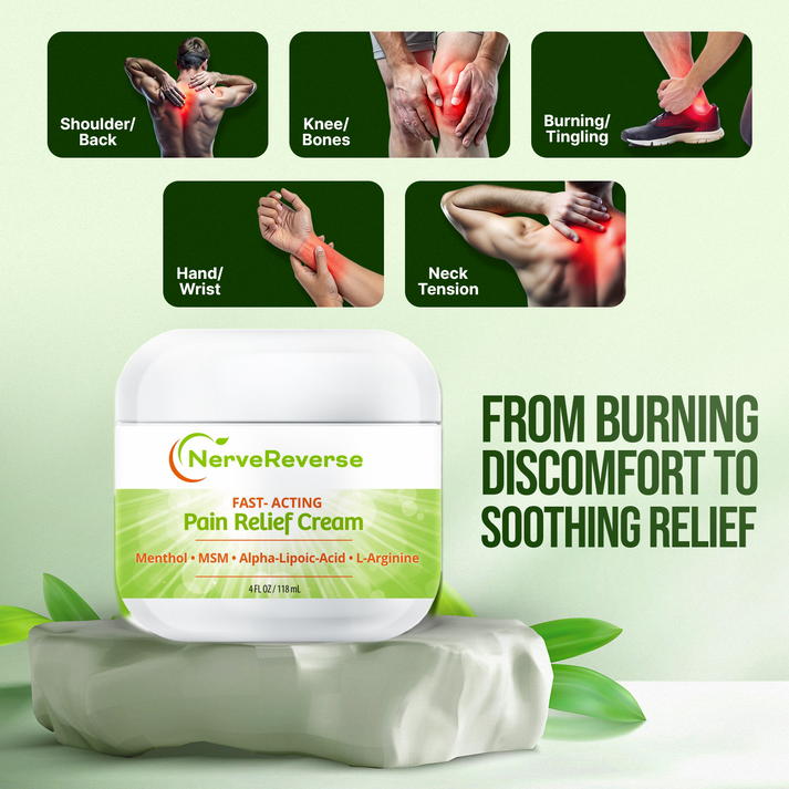 NerveReverse Fast-Acting Pain Relief Cream - Neuropathy Relief – Free ...