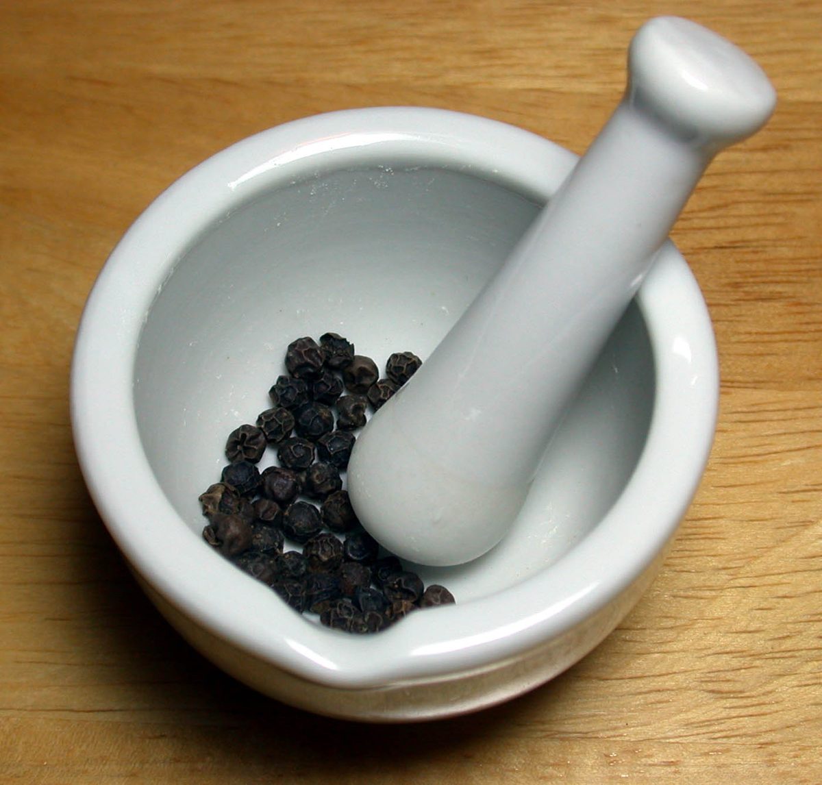 Black peppercorns